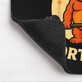 Kinda Fit Sorta Fat - Funny Gym Bear Weightlifting Mousepad (Ecke)