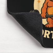 Kinda Fit Sorta Fat - Funny Gym Bear Weightlifting Mousepad (Ecke)