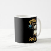 Kinda Fit Sorta Fat Funny Gym Panda Weightlifting  Kaffeetasse (VorderseiteRechts)
