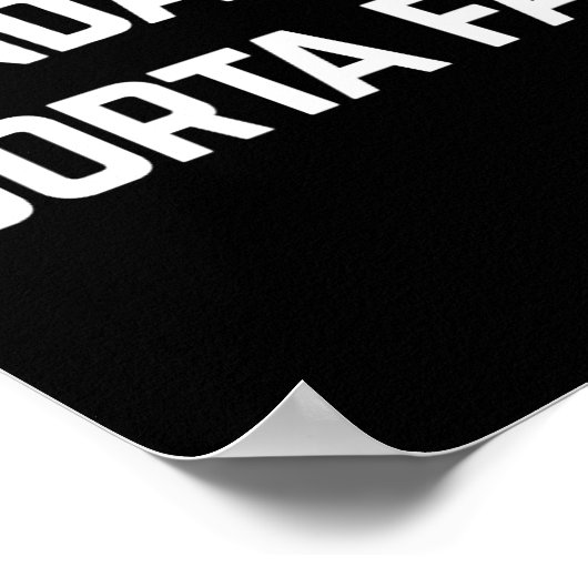 Kinda Fit Sorta Fat Poster (Ecke)