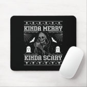 Kinda Merry Kinda Y Alt Goth Ugly Christmas Sweate Mousepad (Mit Mouse)
