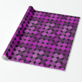 Kinda Moderne, Kinda Retro-Schatten Lila Kreise Geschenkpapier (Ungerollt)