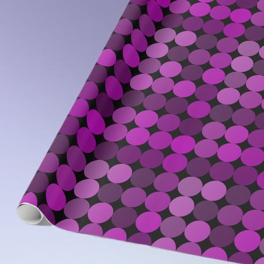 Kinda Moderne, Kinda Retro-Schatten Lila Kreise Geschenkpapier