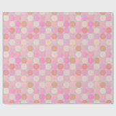 Kinda Moderne, Kinda Retro-Schatten rosa Kreise Geschenkpapier (Flach)