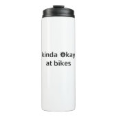 Kinda Okay bei Bikes Thermosbecher (Vorderseite)