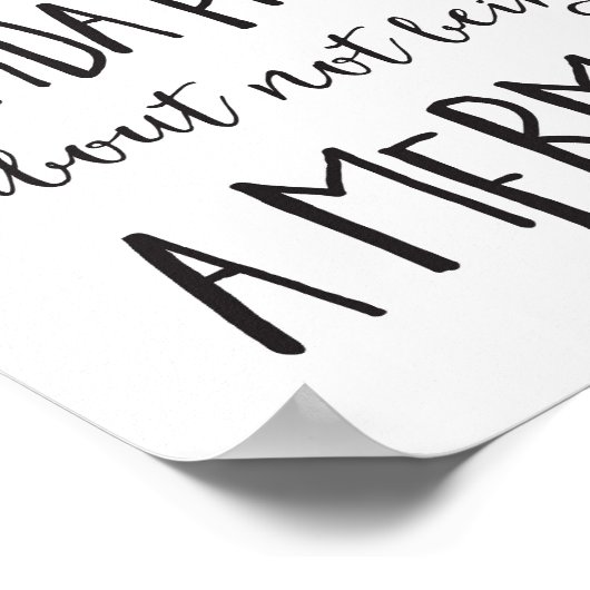 Kinda Pisson darüber, keine Meerjungfrau zu sein Poster (Ecke)