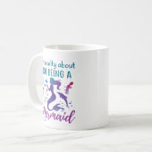 Kinda Salty darüber, keine Meerjungfrau zu sein Kaffeetasse (Vorderseite Links)