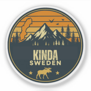 Kinda, Schweden Aufkleber