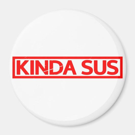 Kinda Sus Briefmarke Magnet (Vorne)