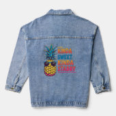 Kinda Sweet Kinda Stabby Pineaple Jeansjacke (Rückseite)