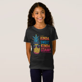 Kinda Sweet Kinda Stabby Pineaple Kids T-Shirt (Vorne ganz)