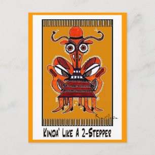 KINDA' WIE EIN 2-STEPPER-KollektivHANDEL Postkarte