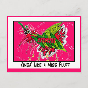 KINDA' WIE EIN MISS FLUFF KollektivHANDEL Postkarte