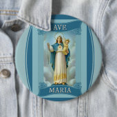 KINDAVE MARIA JUNGFRAU-MARYS CHRISTUS rosenbeet Button (Beispiel)