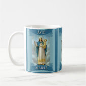 KINDAVE MARIA JUNGFRAU-MARYS CHRISTUS rosenbeet Kaffeetasse (Links)
