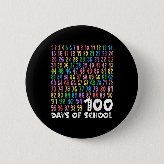 Kinder 100. Schullehrer Kinder 100 Tage Mutter Button (Vorderseite)