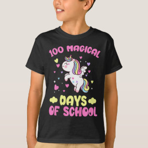 Kinder 100. Schultag Mädchen 100 magische Tage T-Shirt