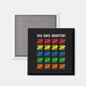 Kinder 100 Schultage 100 Tally Marks Magnet (Vorderseite/Rückseite)