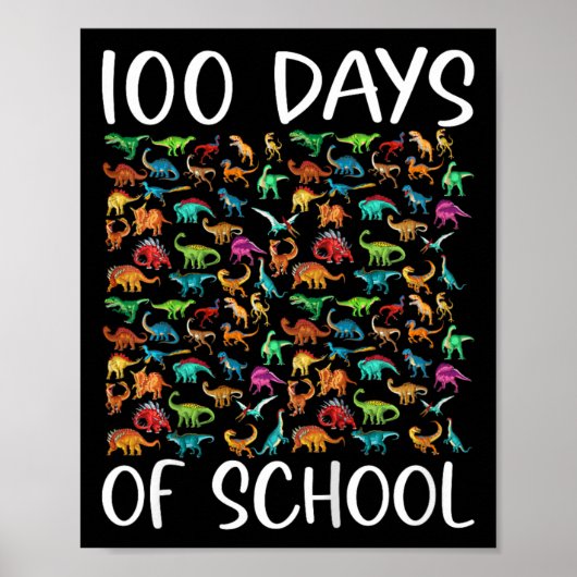 Kinder 100 Tage Dinosaurier Poster (Vorne)