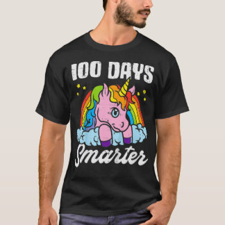 Kinder 100 Tage schlauer Einhorn 100. Schultag T-Shirt