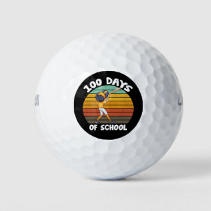 Kinder 100 Tage Schule Jungen 100. Tag Baseball Golfball