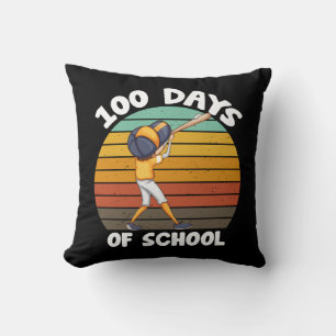 Kinder 100 Tage Schule Jungen 100. Tag Baseball Kissen