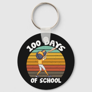 Kinder 100 Tage Schule Jungen 100. Tag Baseball Schlüsselanhänger