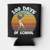Kinder 100 Tage Schuljunge 100 Tage Baseball Dosenkühler (Vorderseite)