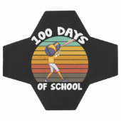Kinder 100 Tage Schuljunge 100 Tage Baseball Fußball (Flach)