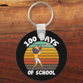 Kinder 100 Tage Schuljunge 100 Tage Baseball Schlüsselanhänger (Vorderseite)