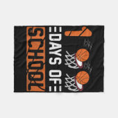 Kinder 100 Tage Schulkinder Mädchen Kleinkinder Ju Fleecedecke (Vorderseite (Horizontal))