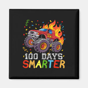 Kinder 100 Tage Smarter Boys Monster Truck 100. Ta Magnet