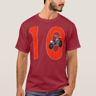Kinder 10. Geburtstag Dirt Bike Geschenk 10 Jahre T-Shirt