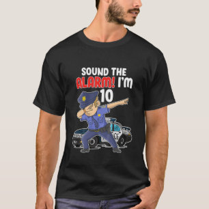 Kinder 10. Geburtstag Junge Polizeibeamte 10. Birt T-Shirt