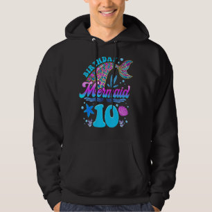 Kinder 10. Geburtstag Meerjungfrau 10 Jahre alt Th Hoodie
