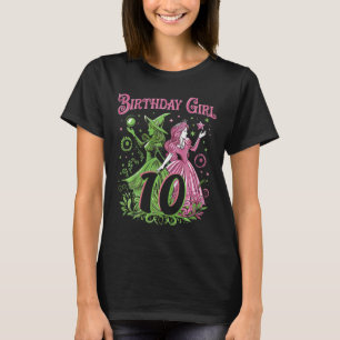 Kinder 10. Geburtstag Rosa und Grün 10 Jahre alt T-Shirt