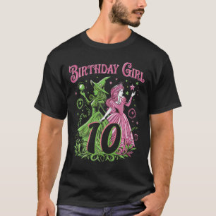 Kinder 10. Geburtstag Rosa und Grün 10 Jahre alt T-Shirt