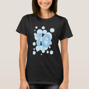 Kinder 10. Geburtstagsblase Geburtstagsparty T-Shirt