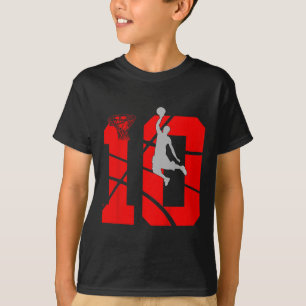 Kinder 10 Jahre alt 10. Bysketbyll Geburtstagspart T-Shirt