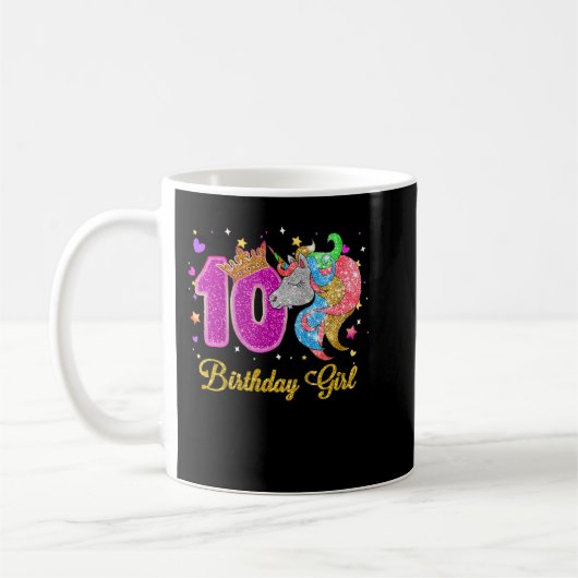 Kinder 10 Jahre Alte Geschenke Kinder Teens 10. Ge Kaffeetasse (Links)
