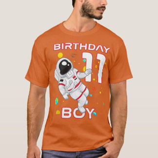 Kinder 11. Geburtstag Astronaut 11 Jahre alt Gebur T-Shirt