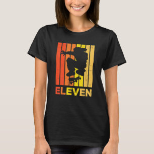 Kinder 11. Geburtstag Skater Junge Mädchen 11 Jahr T-Shirt