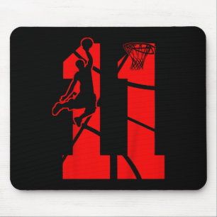 Kinder 11 Jahre alt 11. Basketball Geburtstagspart Mousepad