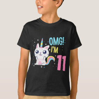 Kinder 11 Jahre alt Mädchen Geburtstagskleidung Un T-Shirt