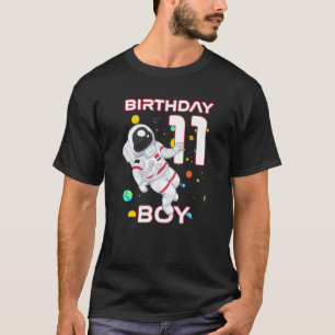 Kinder 11 Jahre alter Geburtstag Astronaut 11. Geb T-Shirt