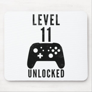 Kinder 11 Jahre Geburtstag Gamer Level 11 Freigesc Mousepad