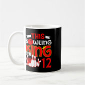Kinder 12. Geburtstag Grafik - dieser Bowling King Kaffeetasse (Links)