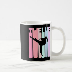 Kinder 12. Geburtstag Retro Taekwondo Karate Mädch Kaffeetasse