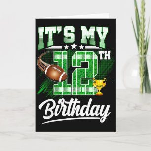 Kinder 12 Jahre alt Es ist mein 12. Geburtstag Fuß Karte