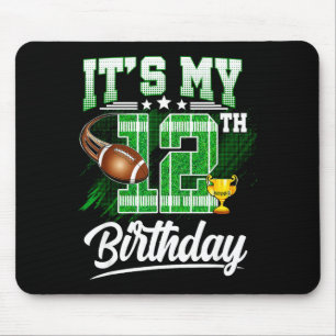 Kinder 12 Jahre alt Es ist mein 12. Geburtstag Fuß Mousepad